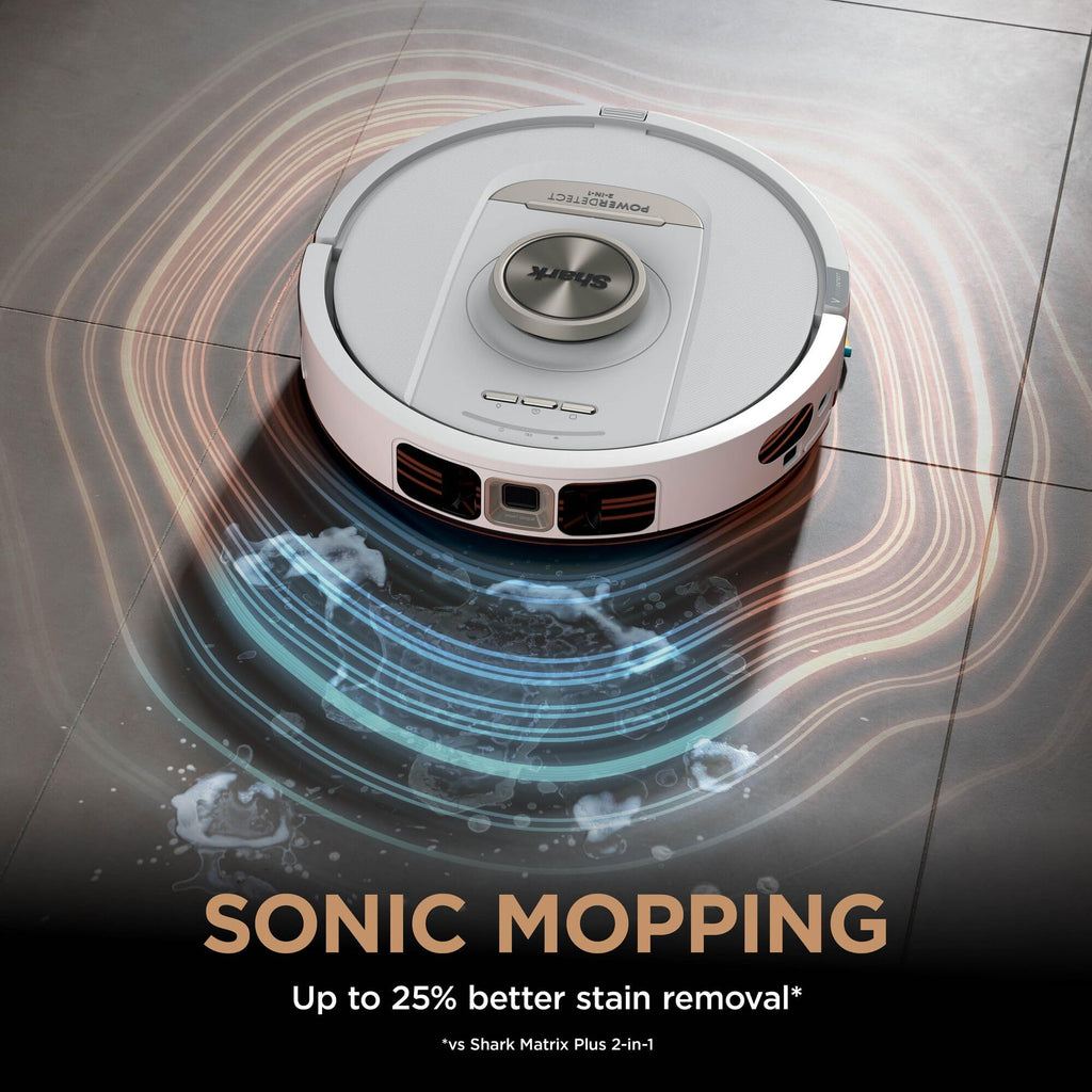 Shark PowerDetect Robot Vacuum and Mop - 3D LiDAR Navigation - White