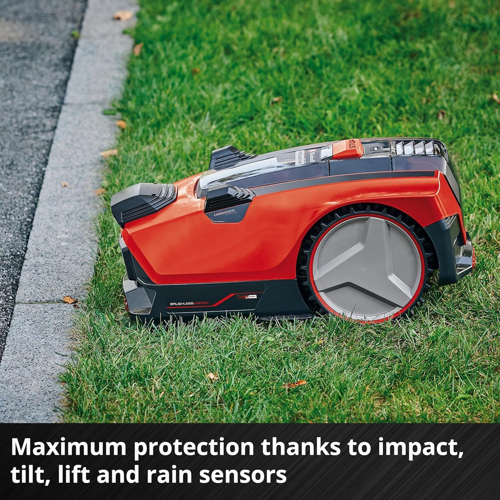 Einhell Robot Lawnmower 18V PXC, Integrated Camera Detects Mowing Area