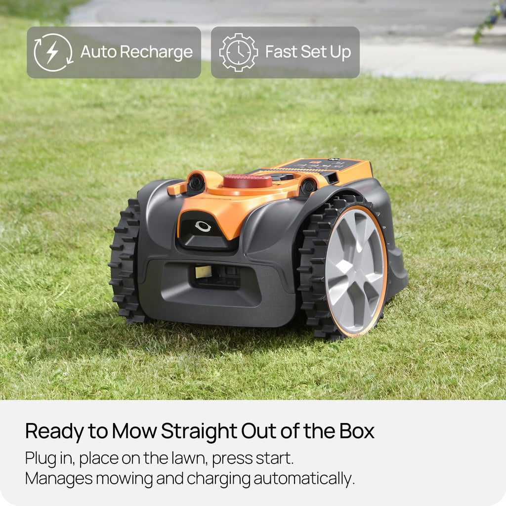 LawnMaster OcuMow AMB16-400 Vision Robot Mower & Charging Station, 400m2