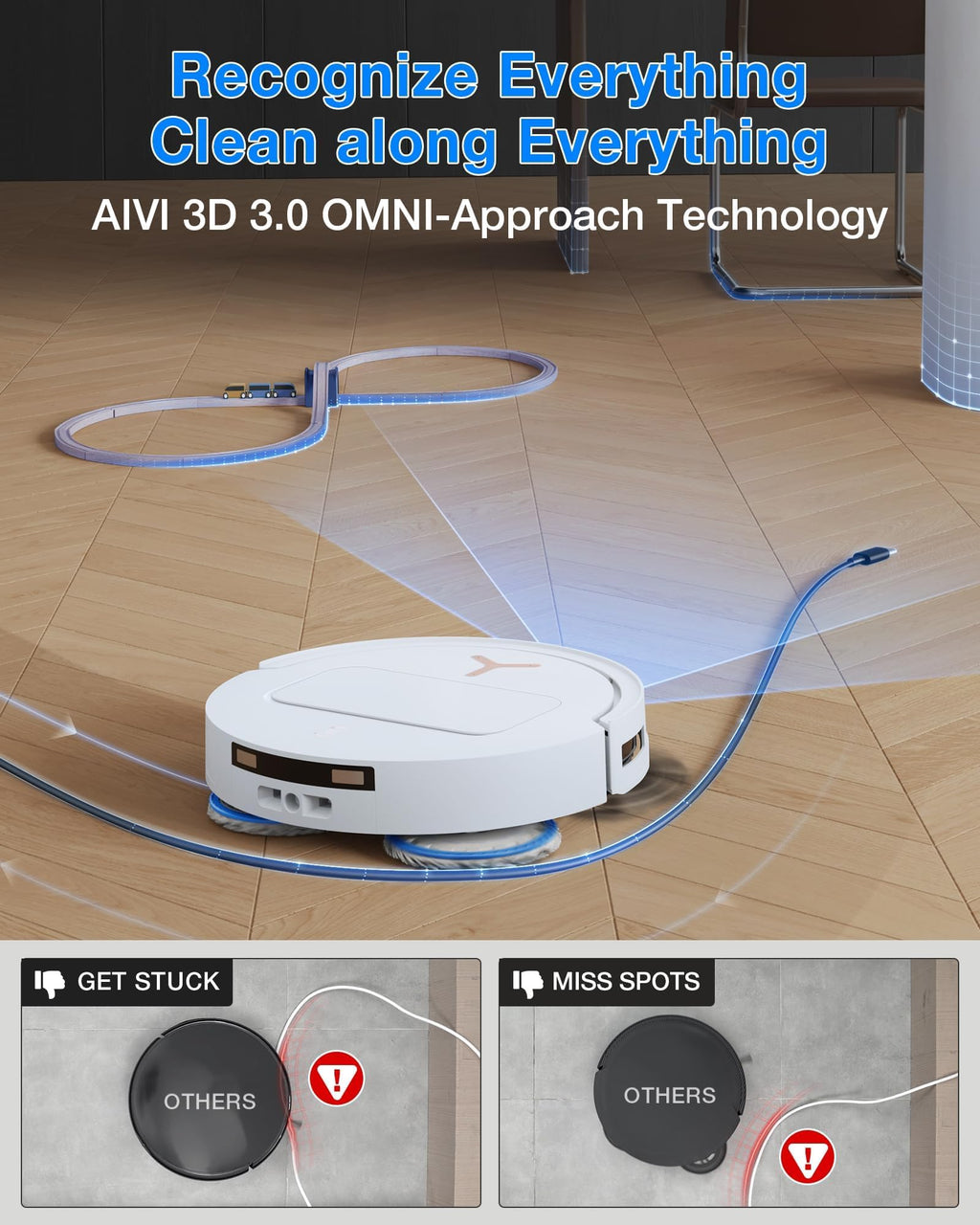 ECOVACS DEEBOT T50 PRO OMNI Gen 3 Robot Vacuum & Mop Cleaner