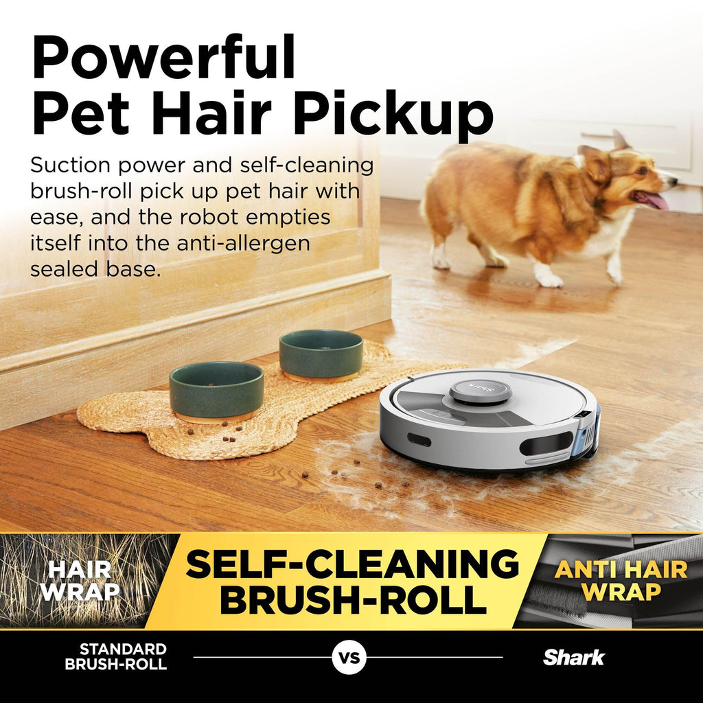 Shark Matrix Plus 2-in-1 Robot Vacuum and Mop with Self-charging Base, Grey