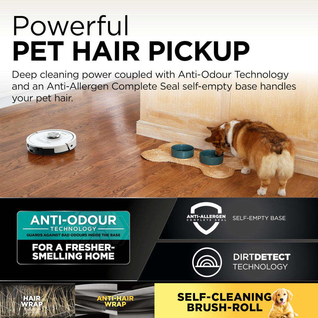 Shark PowerDetect Robot Vacuum with 60-Day Self-emptying Base - White