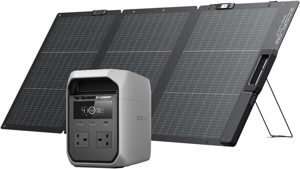 ECOFLOW DELTA 3 Classic 1024Wh Portable Power Station with 160W Solar Panel