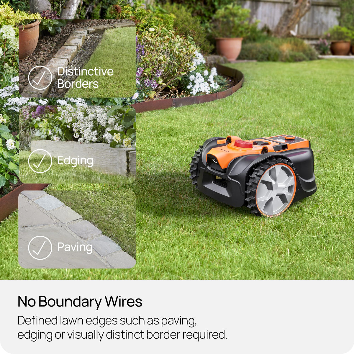 LawnMaster OcuMow AMB16i-600 Vision Robot Mower & Charging Station, 600m2