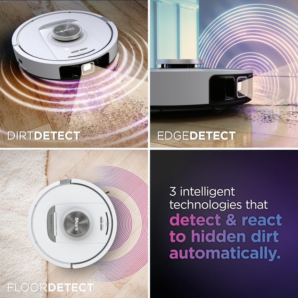 Shark PowerDetect Robot Vacuum with 60-Day Self-emptying Base - White