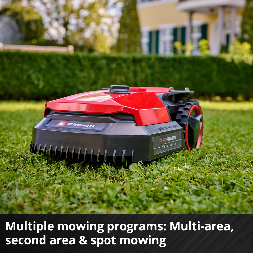 Einhell Robot Lawnmower 18V, Long-Life Battery, App Control
