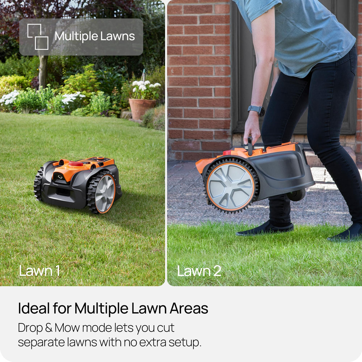 LawnMaster OcuMow AMB16i-600 Vision Robot Mower & Charging Station, 600m2