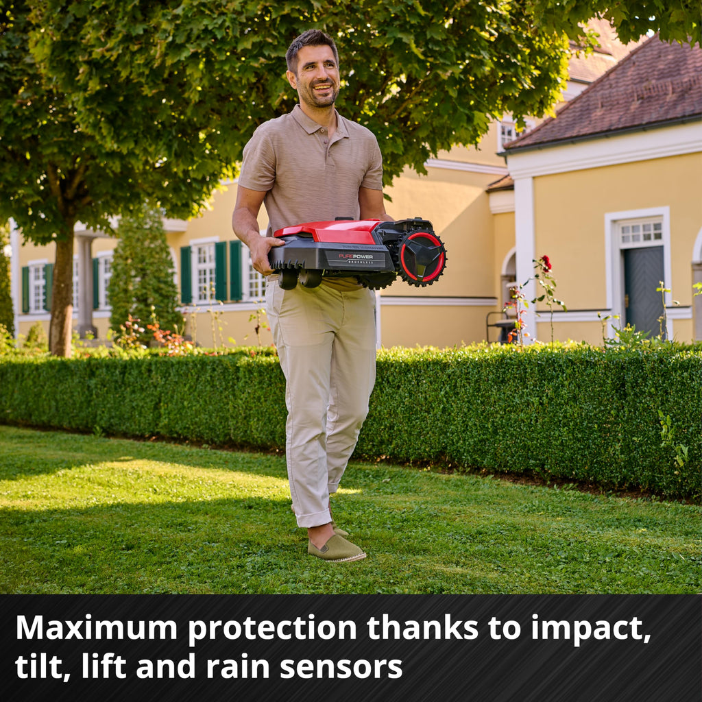 Einhell Robot Lawnmower 18V, Long-Life Battery, App Control
