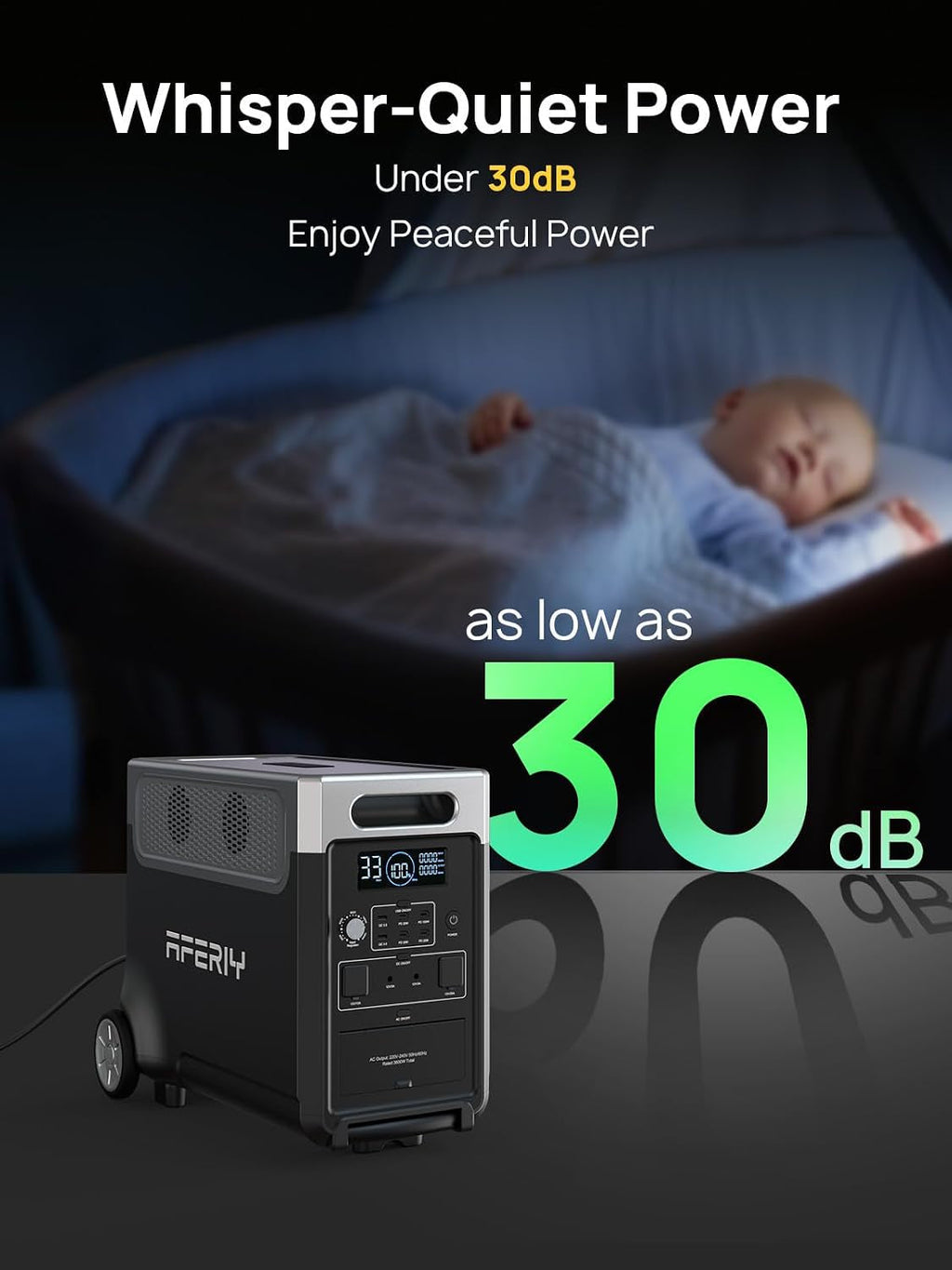 P310 3840Wh Portable Power Station, 3600W LFP Battery Expandable to 11520Wh, 1.5H Fast Charging, LFP Solar Generator, 220V-240V, UPS, Backup Battery for Camping, Home,Off-Grid, 7-Year Warranty
