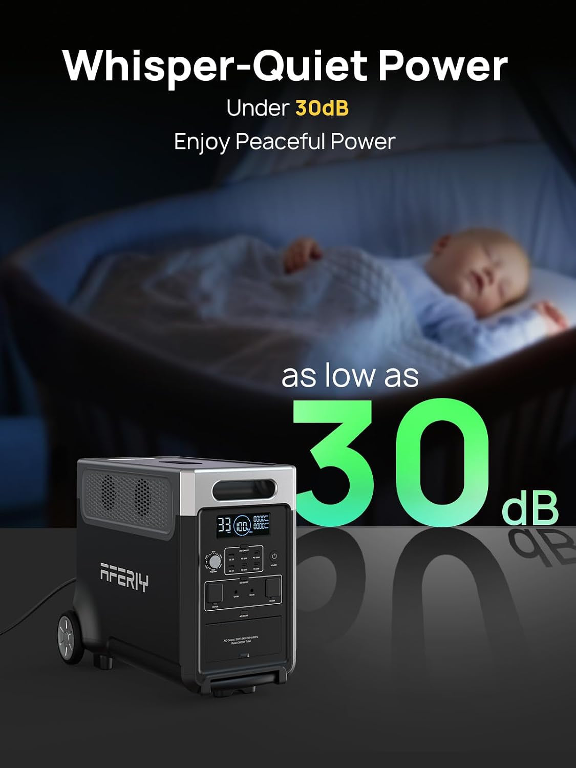 P310 3840Wh Portable Power Station, 3600W LFP Battery Expandable to 11520Wh, 1.5H Fast Charging, LFP Solar Generator, 220V-240V, UPS, Backup Battery for Camping, Home,Off-Grid, 7-Year Warranty