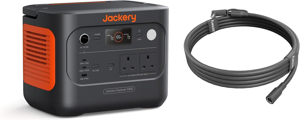 Explorer 1000V2 Portable Power Station with 5M Extension Cable