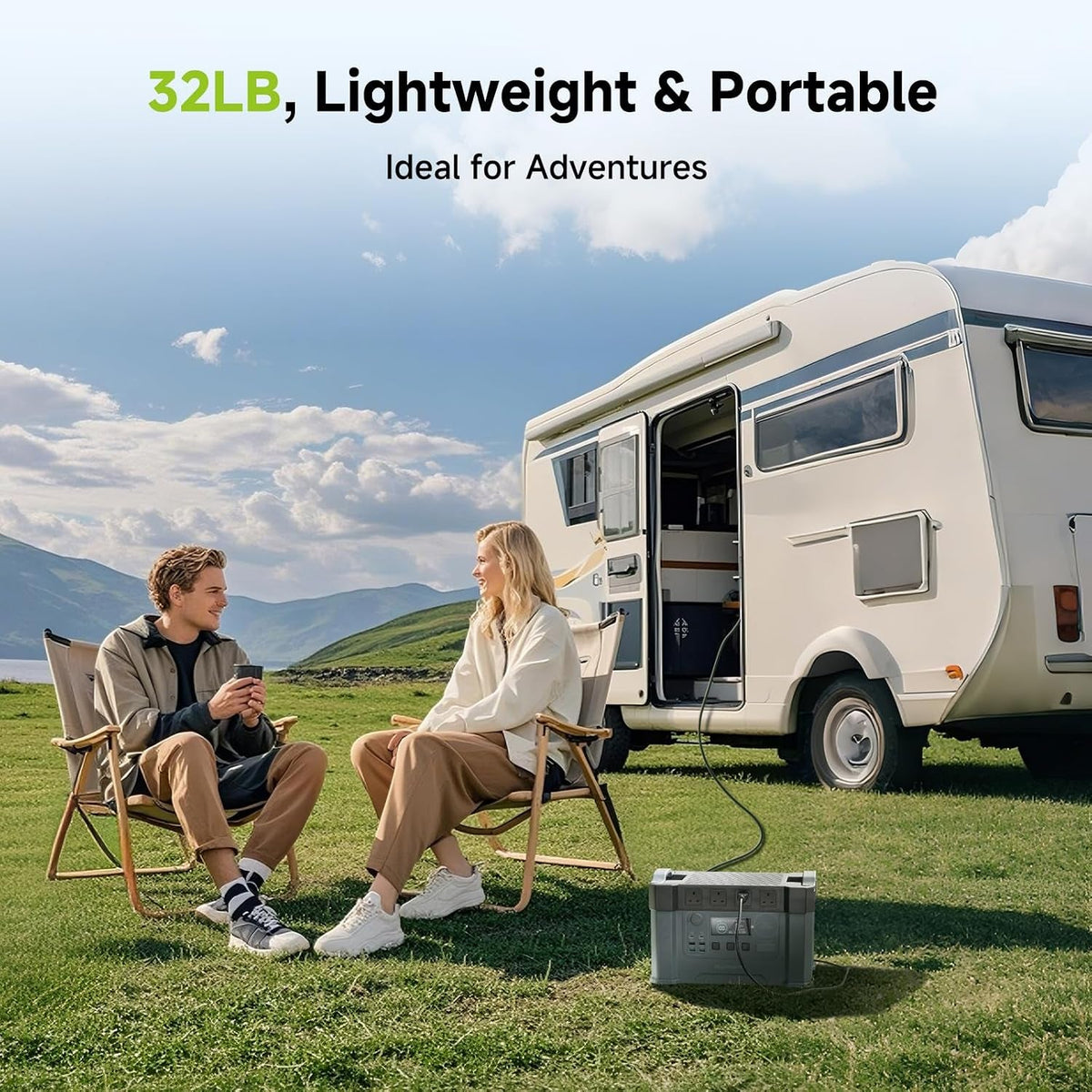 Portable Power Station S2000PRO, 1451Wh Battery Outdoor Generator