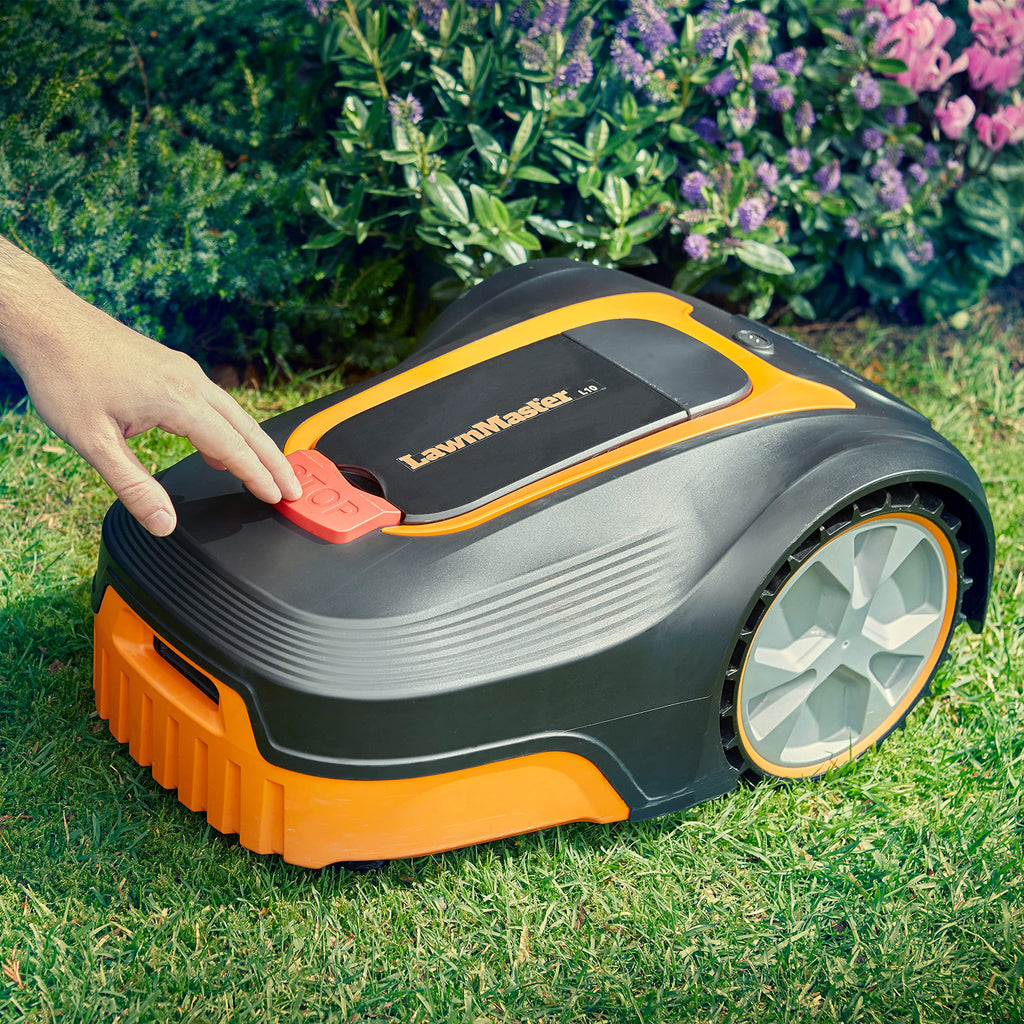 LawnMaster L10 Robot Lawnmower with Charging Station & Boundary Wire, 400m2