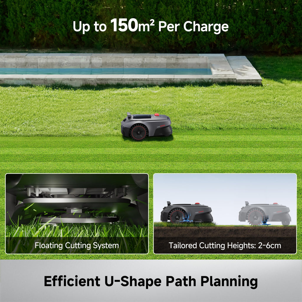 MOVA ViAX 500 Robot Lawn Mower – 600㎡ Coverage, RTK-Free & AI Mapping