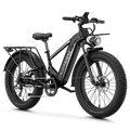 750W Electric Fat Tire Bike with 48V Battery, Hydraulic Disc Brakes & Front Basket