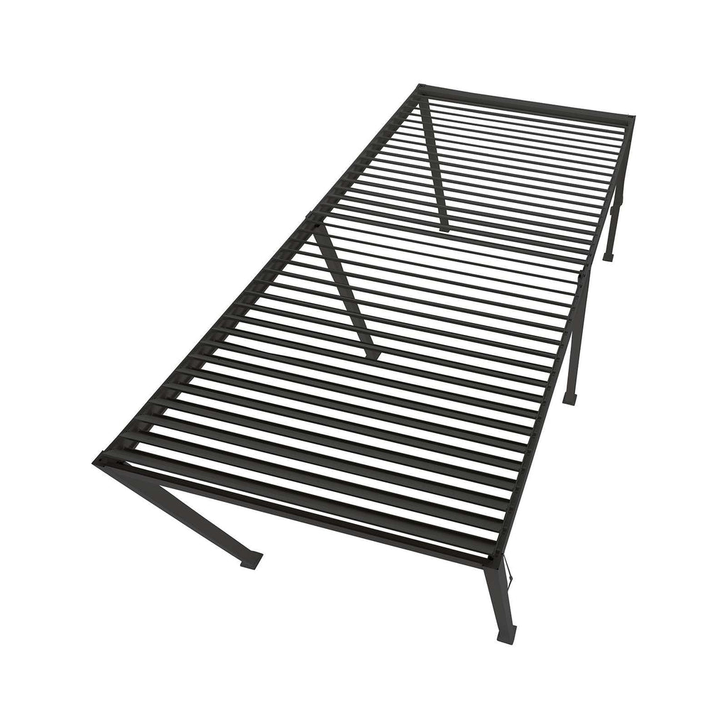 6m x 3m Rectangular Aluminium Louvered Pergola – Grey