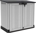 Store-It-Out Nova Outdoor Garden Storage Shed – Light Grey with Dark Grey Lid, 880L Capacity