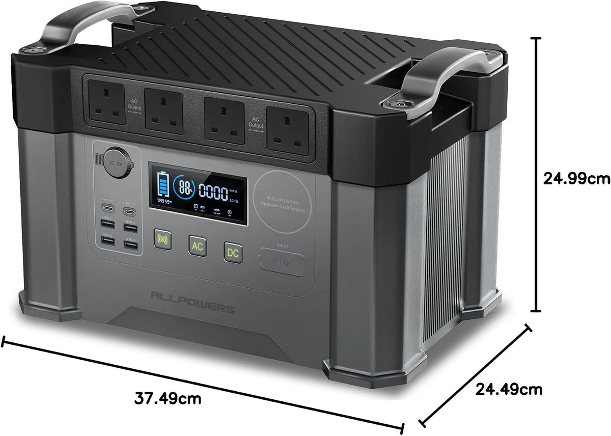 S2000 Pro Portable Power Station, 1451Wh 2400W AC Solar Generator