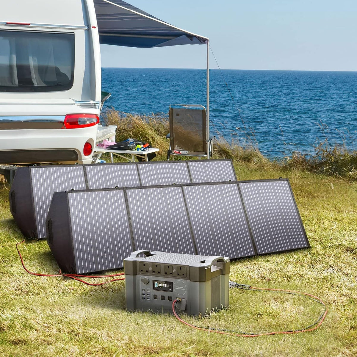 P1800 1024Wh Portable Power Station, 4X AC 1800W Lifepo4 Battery