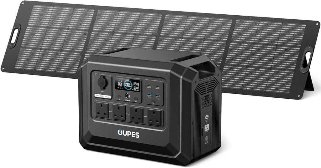 Mega 1 Lite Solar Generator with 240W Panel, 1024Wh Power Station