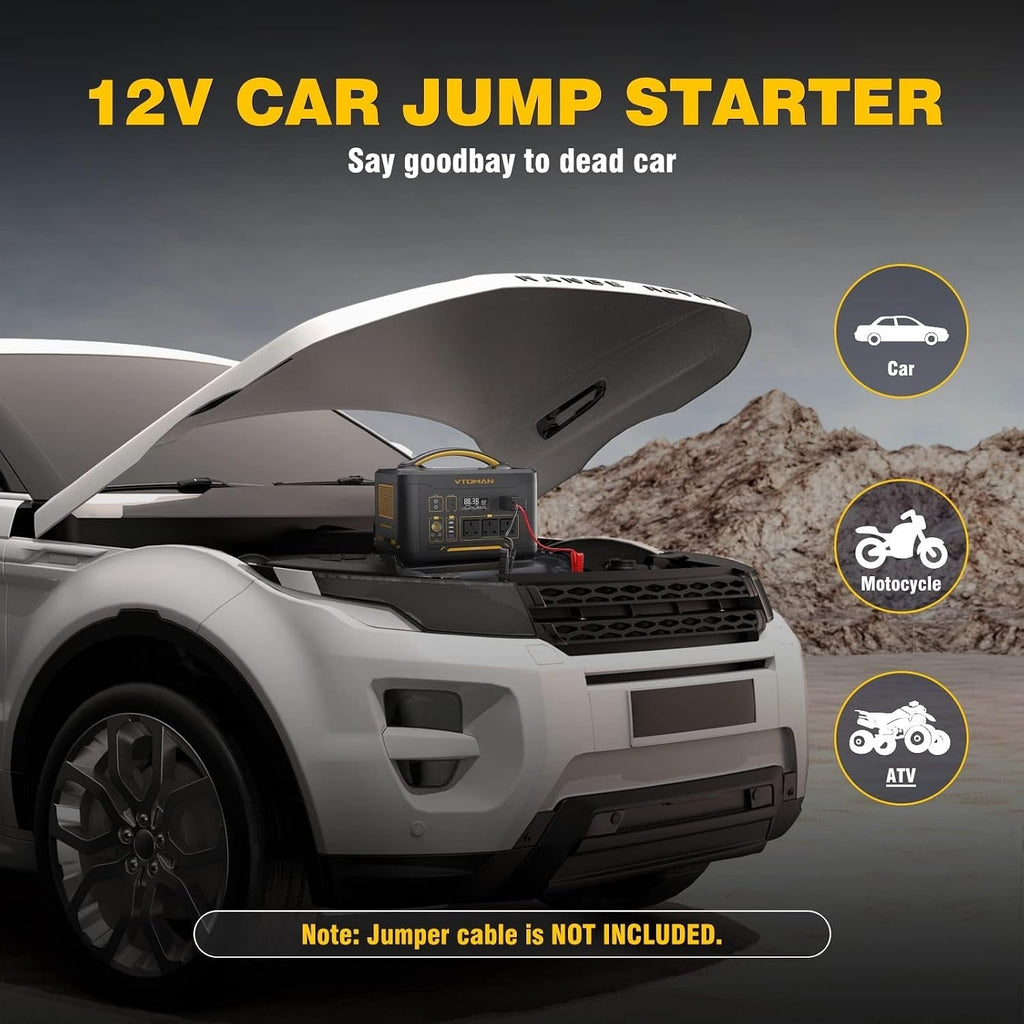 Jump 2200 Portable Power Station with 2200W/1408Wh Lifepo4 Battery