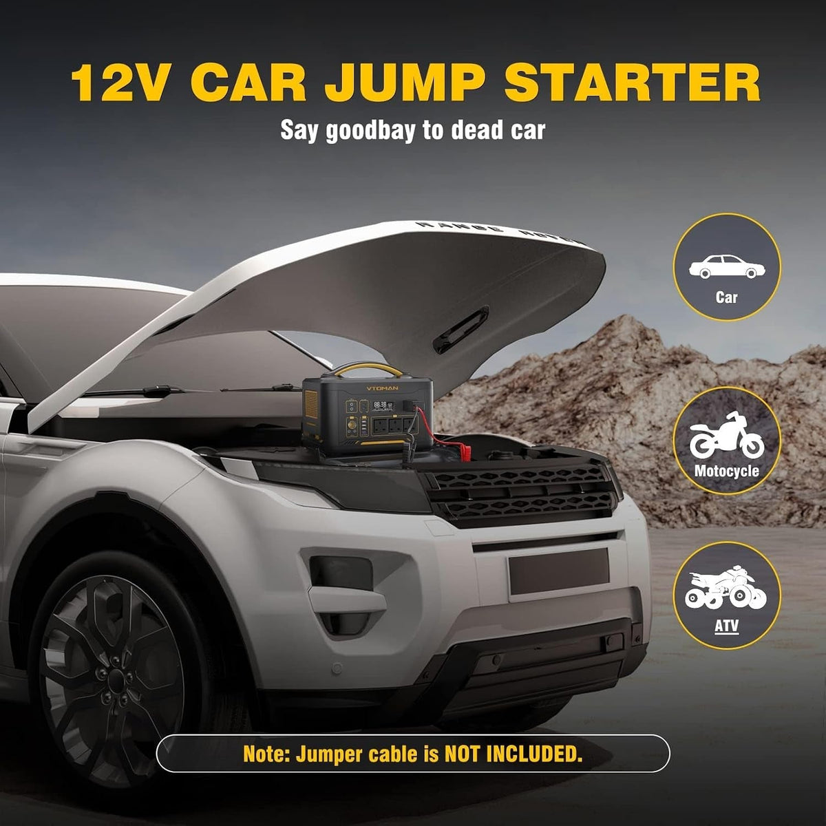 Jump 2200 Portable Power Station with 2200W/1408Wh Lifepo4 Battery