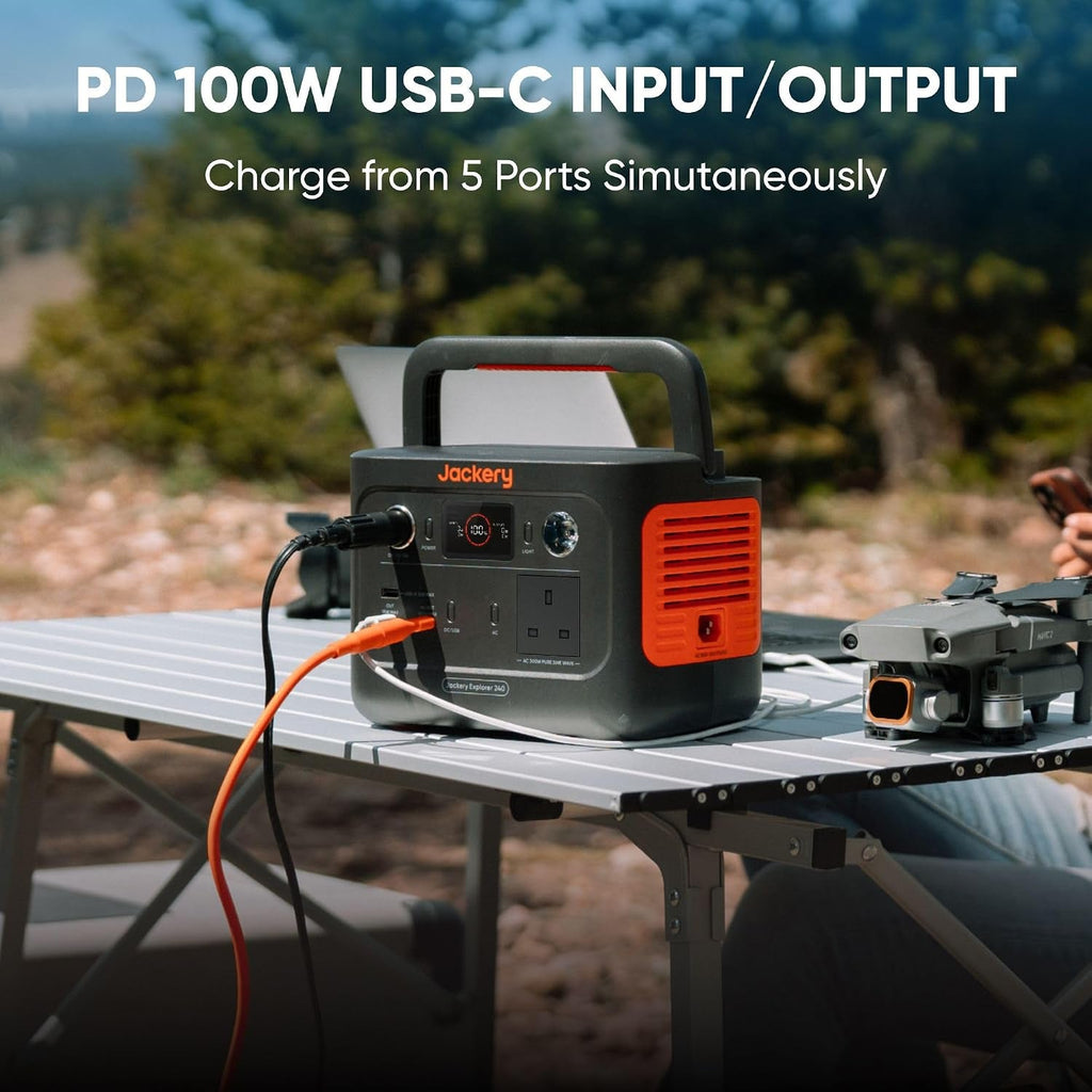 Explorer 240 V2 Portable Power Station, 7.7Lbs Power on the Go