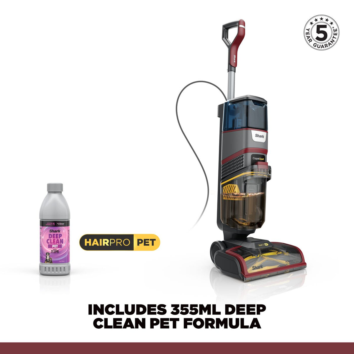 Shark CarpetXpert HairPro Pet Deep Carpet Cleaner EX220UK